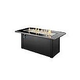 Outdoor GreatRoom Monte Carlo Linear Gas Fire Pit Table | MCR-1242-BLK-K