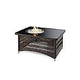 Outdoor GreatRoom Naples Rectangular Gas Fire Pit Table | NAPLES-CT-B-K