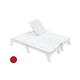Ledge Lounger Mainstay Collection Double Chaise | Red | LL-MS-DBC-RD