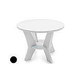 Ledge Lounger Mainstay Collection Round Outdoor Side Table | Black | LL-MS-ST-RD-BK
