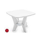 Ledge Lounger Mainstay Collection Square Outdoor Side Table | Red | LL-MS-ST-SQ-RD