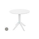 Ledge Lounger Mainstay Collection 26" Round Outdoor Bistro Table | Gray | LL-MS-BT-26RD-GRY