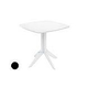 Ledge Lounger Mainstay Collection 26" Square Outdoor Bistro Table | Black | LL-MS-BT-26SQ-BK