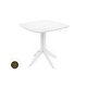 Ledge Lounger Mainstay Collection 26" Square Outdoor Bistro Table | Brown | LL-MS-BT-26SQ-BN