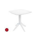 Ledge Lounger Mainstay Collection 30" Square Outdoor Bistro Table | Red | LL-MS-BT-30SQ-RD