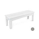 Ledge Lounger Mainstay Collection Outdoor 52" Dining Bench | Gray | LL-MS-DB52-GRY