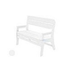Ledge Lounger Mainstay Collection Outdoor Bench | White | LL-MS-BA-WH