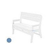 Ledge Lounger Mainstay Collection Outdoor Bench | Sky Blue | LL-MS-BA-SB