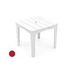 Ledge Lounger Mainstay Collection 48" Square Outdoor Dining Table | Red | LL-MS-DT-48SQ-RD