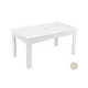 Ledge Lounger Mainstay Collection Rectangular Outdoor Dining Table | 75" x 36" | Cloud | LL-MS-DT-75RT-CD