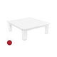 Ledge Lounger Mainstay Collection Outdoor Square Coffee Table | Red | LL-MS-CT-SQ-RD