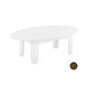Ledge Lounger Mainstay Collection Outdoor Oval Coffee Table | Brown | LL-MS-CT-OV-BN