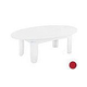 Ledge Lounger Mainstay Collection Outdoor Oval Coffee Table | Red | LL-MS-CT-OV-RD