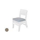 Ledge Lounger Mainstay Collection Outdoor Dining Side Chair Seat Cushion | Standard Fabric Taupe | LL-MS-DC-SC-STD-4648