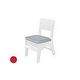 Ledge Lounger Mainstay Collection Outdoor Dining Side Chair Seat Cushion | Premium 1 Jockey Red | LL-MS-DC-SC-P1-4603