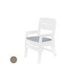 Ledge Lounger Mainstay Collection Outdoor Dining Armchair Cushion | Standard Fabric Taupe | LL-MS-DCA-SC-STD-4648
