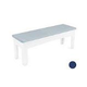 Ledge Lounger Mainstay Collection Outdoor 25" Dining Bench Cushion | Standard Fabric Mediterranean Blue | LL-MS-DB25-C-STD-4652