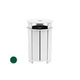 Ledge Lounger Mainstay Collection Outdoor Round Trash Bin | Green | LL-MS-TB-RD-GN