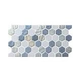 National Pool Tile Starburst Border Glass Tile | Silver | STA-SILVER BDR