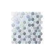 National Pool Tile Starburst Mosaic Glass Tile | Silver | STA-SILVER