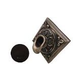 Black Oak Foundry Diamond Short Oak Leaf Scupper | Oil Rubbed Bronze Finish | S61-ORB