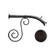 Black Oak Foundry Large Courtyard Spout with Mini Backplate | Brushed Pewter Finish | S7610-BP