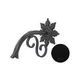Black Oak Foundry Small Droop Spout with Normandy | Almost Black Finish | S402-BLK