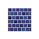 National Pool Tile Canyon Gems 1x1 Glass Tile | Blue Quartz | 201-021