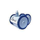 Poolvergnuegen PoolCleaner 4-Wheel Suction Side Cleaner | White Blue Model | 896584000-020
