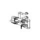 Waterco Manual 4-Valve 6" Commercial Manifold for Dual Stacked or Racked Horizontal Filters with 4" Flange Ports | M4VFHD6X4SR