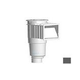 AquaStar Flow Star Skimmer with Flush Face Float Assembly Basket Lid Adjustable Collar and 4" Socket Sump | Dark Gray | SKR205D
