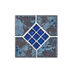 National Pool Tile Verona 6x6 Series | Tondela Blue Deco | VR681 DECO