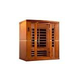 Golden Designs Dynamic Bergamo 4-Person Low EMF FAR Infrared Sauna | Hemlock | DYN-6440-01