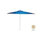 Ledge Lounger In-Pool Choice Umbrella | 8' Octagon 1.5" White Pole | Standard Fabric Color Linen | LLUC-8OPP-W-STD-4633