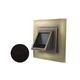 Black Oak Foundry Short Square Scupper with Square Backplate | Oil Rubbed Bronze Finish | S56-ORB