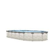 Magnus Hybrid 18' x 33' Oval 54" Aluminum Above Ground Pool Sub-Assembly | Includes Wide-Mouth Skimmer  | PMAGDOR-YE183354RSRSRSB11-WA