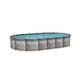 Regency LX 18' x 33' Oval Resin Hybrid Above Ground Pool Sub-Assembly with Skimmer | 54" Wall | PREGLXNEW-YE183354RSRRRRF41-WS
