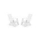 Ledge Lounger Mainstay Collection Adirondack Package | White | LL-SS-MS-AP-WH