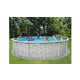 St. Kitts 24' Round 54" Above Ground Pool with 8" Resin Top Rails | NB19724