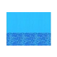 Blue Swirl 12'X18' Oval Standard Gauge Overlap Style Liner | LI1218MB25