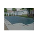 GLI 12-Year Secur-A-Pool Mesh Safety Cover | Rectangle 14' x 28' Green | 4' x 8' Center End Step | 201428RECES48SAPGRN