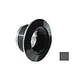 AquaStar Large Wall Fitting with Threaded O.D. Fits 1-1/2" Pipe | Dark Gray | ES102205