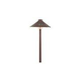 Sollos Traditional Hat LED Path Light Fixture | 7.5" Hat 18" Stem | Natural Metal - Antique Brass | PTH075-AB-18 915514