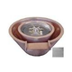 Bobe Artisan Series Round Water + Fire Bowls Extended Lip | Manual Ignition Propane Gas | 28" X 12" | Stainless Steel | RSPPMFRA-28-LP