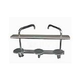 Global 3 Seat Bar Top | Silver Vein Powder Coated Frame | Gray Top | GPPOTE-3ST-SV-S