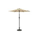 Bistro Market Umbrella | 7.5-ft Hexagonal | Champagne Polyester Fabric | NU6830
