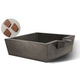 Slick Rock Concrete 30" Box Spill Water Bowl | Adobe | Copper Spillway | KSPB3010SPC-ADOBE