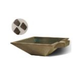 Slick Rock Concrete 30" Square Spill Water Bowl |  Coal Gray  Copper Spillway | KSPS3010SPC-COALGRAY