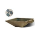 Slick Rock Concrete 30" Square Spill Water Bowl | Denim | Copper Spillway | KSPS3010SPC-DENIM