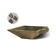 Slick Rock Concrete 30" Square Spill Water Bowl | Gray | Copper Spillway | KSPS3010SPC-GRAY
